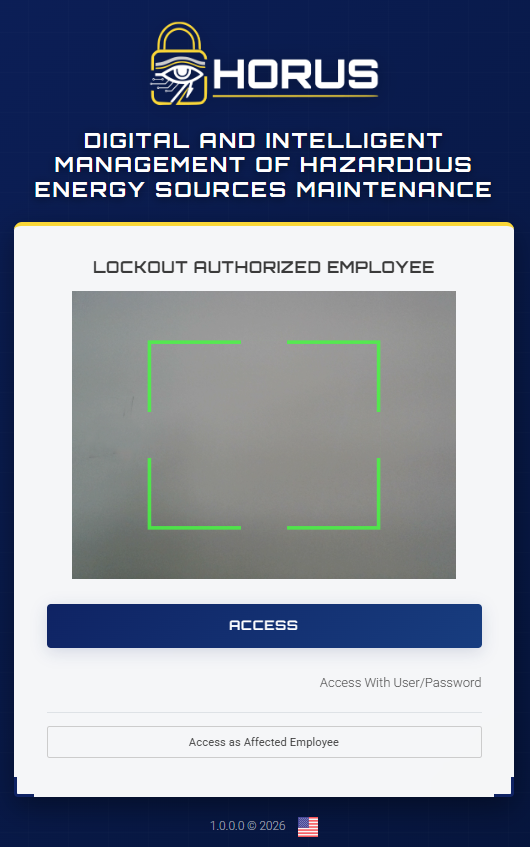Horus mobile app — authorized employee lockout access via secure scan